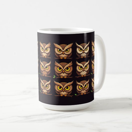 Mug taza 9 buhos (Devant droit)