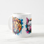 Mug Taza arte y color en cada sabor (Devant gauche)