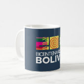 Mug Taza bicentenario de Bolivie (Devant gauche)