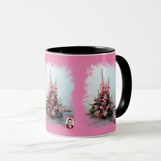 Mug Taza Bodegón de flores (Devant droit)