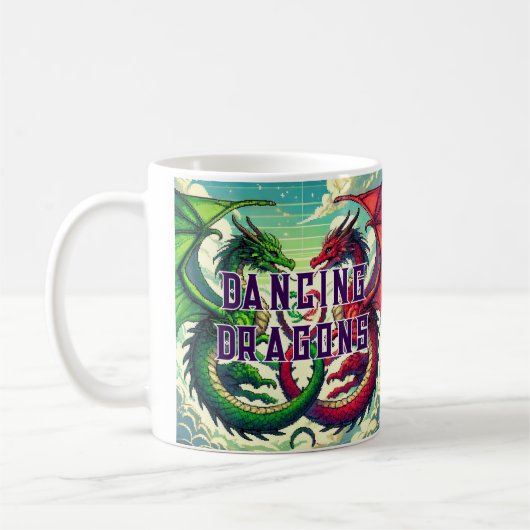 Mug Taza Coffe DANCING DRAZON (Gauche)