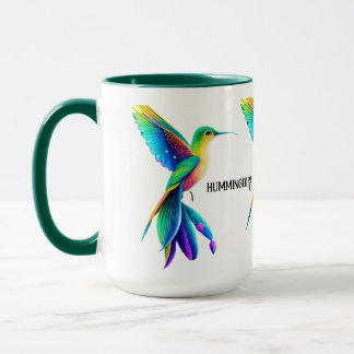 Mug taza colibri multicolor