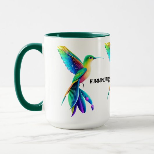 Mug taza colibri multicolor (Gauche)