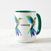 Mug taza colibri multicolor (Devant droit)
