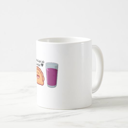 Mug Taza con api y pastel (Devant droit)