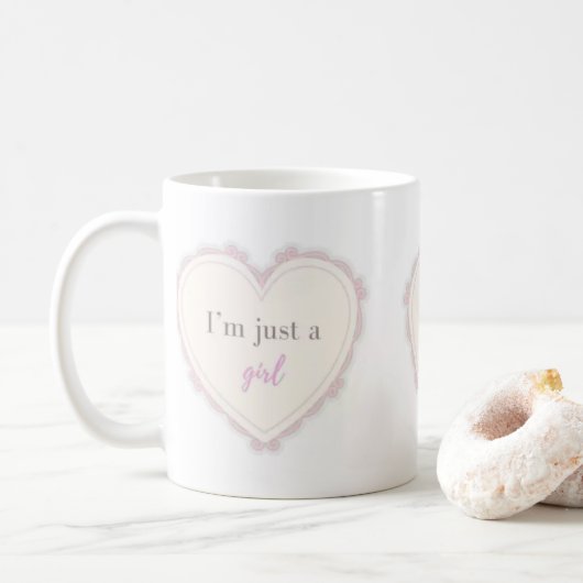 Mug Taza con diseño coquette (Avec donut)
