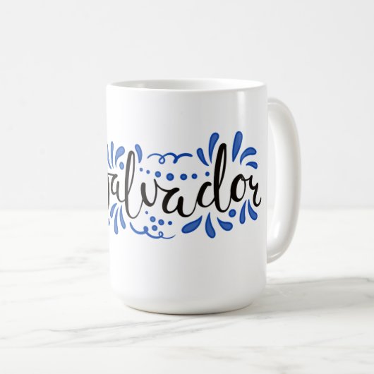 Mug Taza con Diseño de El Salvador (Devant droit)