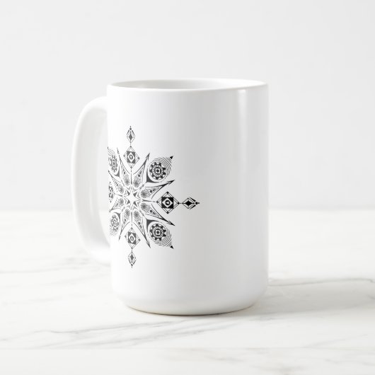 Mug Taza con mandala (Devant gauche)
