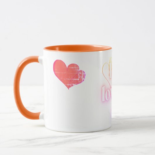 MUG TAZA CON MESNAJE DE AMOR  (Gauche)