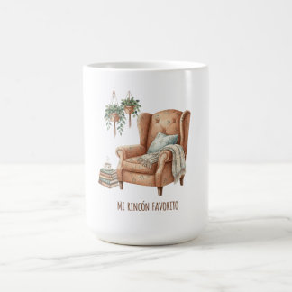 Mug Taza Cozy Acuarela Mi Rincón Favorito