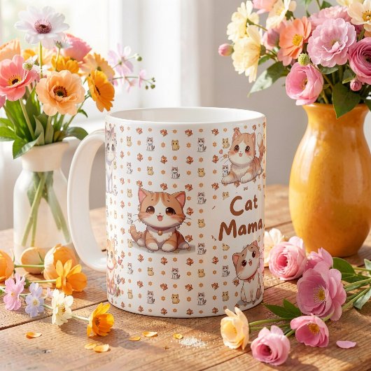 Mug Taza de café Cat Mama