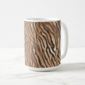 Mug Taza de Cafe con Diseño de Piel de Tigre (Devant droit)