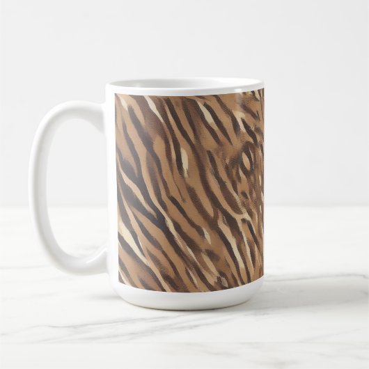 Mug Taza de Cafe con Diseño de Piel de Tigre (Gauche)