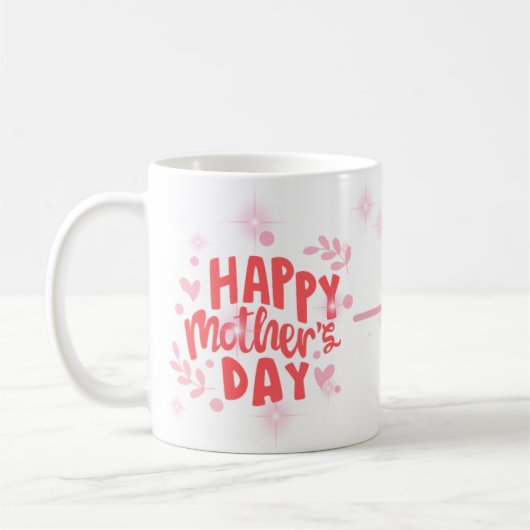 Mug Taza de Café Happy Mother Day (Gauche)