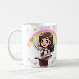 Mug Taza de café kawaii para profesoras