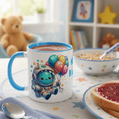 Mug Taza de Cumpleaños Astronauta con Globos
