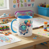 Mug Taza de Cumpleaños Astronauta con Globos