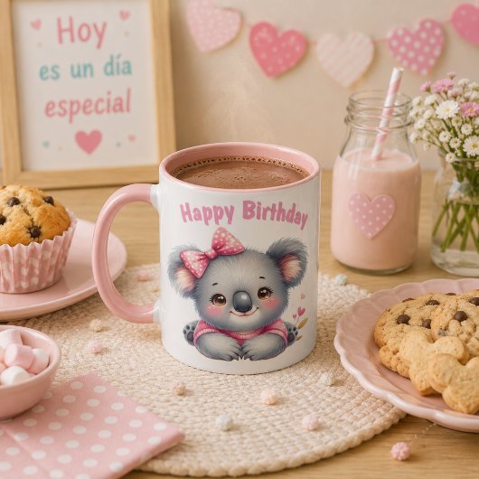 Mug Taza de Cumpleaños con Koala