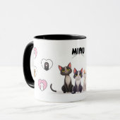 Mug Taza de gato MIAU (Devant gauche)