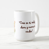 Mug "Taza de inspiración con amigo peludo" (Devant droit)