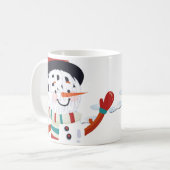 Mug Taza de Muñeco de Nieve para Navidad (Devant gauche)