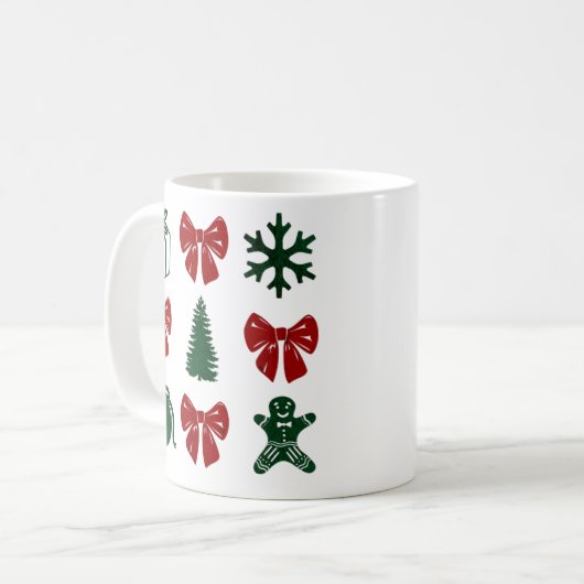 Mug Taza de Navidad Coquette (Devant gauche)