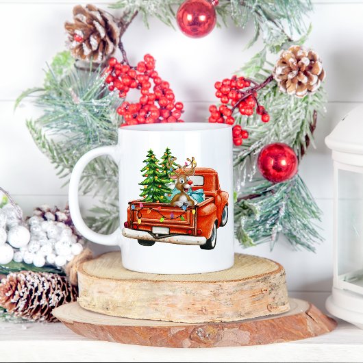 Mug Taza de navidad de reno de père Noël