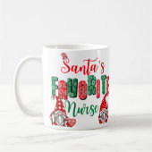Mug Taza de navidad para enfermera  (Gauche)