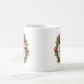 Mug "Taza de navidad personalizada con letra V" Coff (Centre)