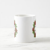 Mug "Taza de navidad personalizada con letra X" Coff (Centre)