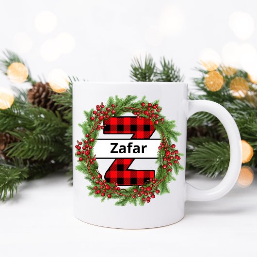 Mug "Taza de navidad personalizada con letra Z"