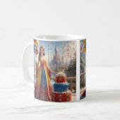 Mug Taza de Princesa – Diseño de Cumpleaños con Pastel (Devant gauche)
