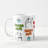 Mug Taza de quiero café 11 onzas (Gauche)