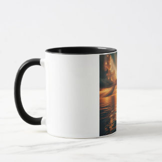 Mug Taza decorativa, con amanecer radieante