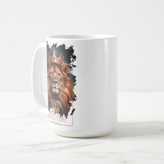 Mug Taza Diseño de León (Devant gauche)