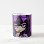 Mug Taza diseño Kuromi fanart rostro (Centre)