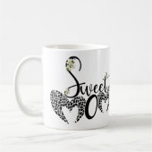 Mug Taza dulce mamá con corazón y flor (Gauche)