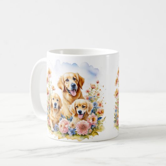 Mug Taza familia peluda  (Devant gauche)