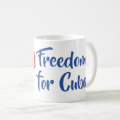 Mug Taza Freedom for Cuba (Devant droit)