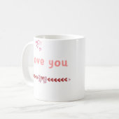 Mug Taza I Love You Colección Con Mucho Amor ❤️  (Devant gauche)