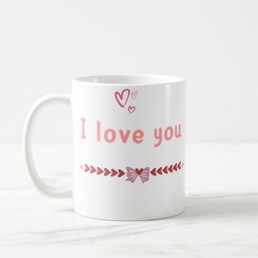 Mug Taza I Love You Colección Con Mucho Amor ❤️  (Gauche)