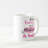 MUG TAZA MADRINA DE BAUTIZO (Devant droit)