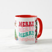 Mug Taza Merry Christmas, Feliz Navidad  (Devant droit)