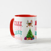 Mug Taza Merry Christmas, Feliz Navidad  (Devant gauche)