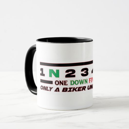 Mug Taza Motera Biker Rider (Devant gauche)