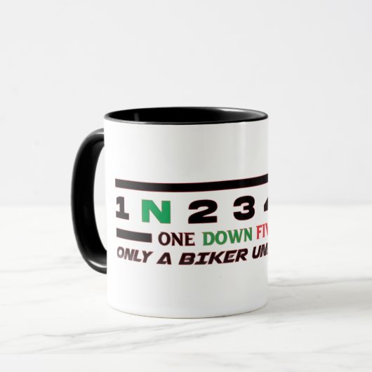 Mug Taza Motera Biker Rider (Devant gauche)