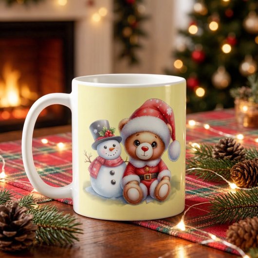 Mug Taza Navideña con Snowman