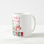 Mug Taza navideña para maestros (Devant droit)