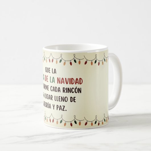 Mug Taza navideña vintage (Devant droit)