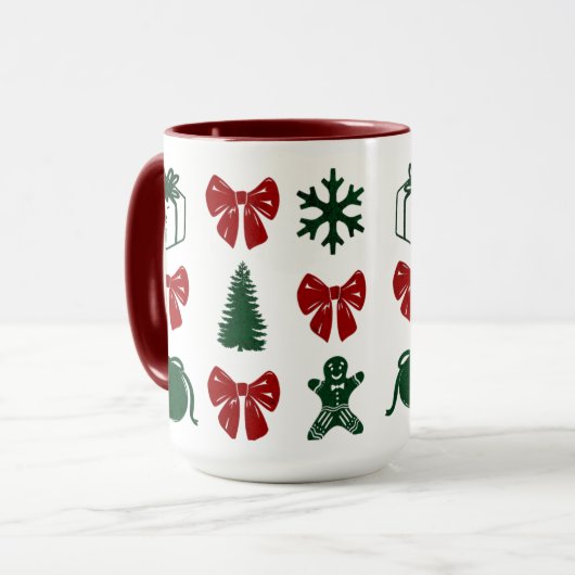 Mug Taza navideña y coquette (Devant gauche)